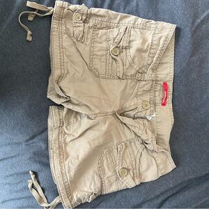 UNIONBAY Khaki Cargo Shorts with Drawstring Hem